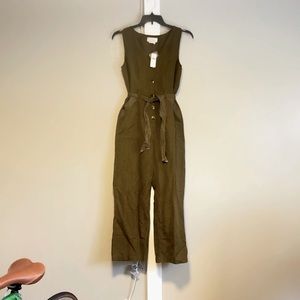 Anthropologie Green Jumpsuit